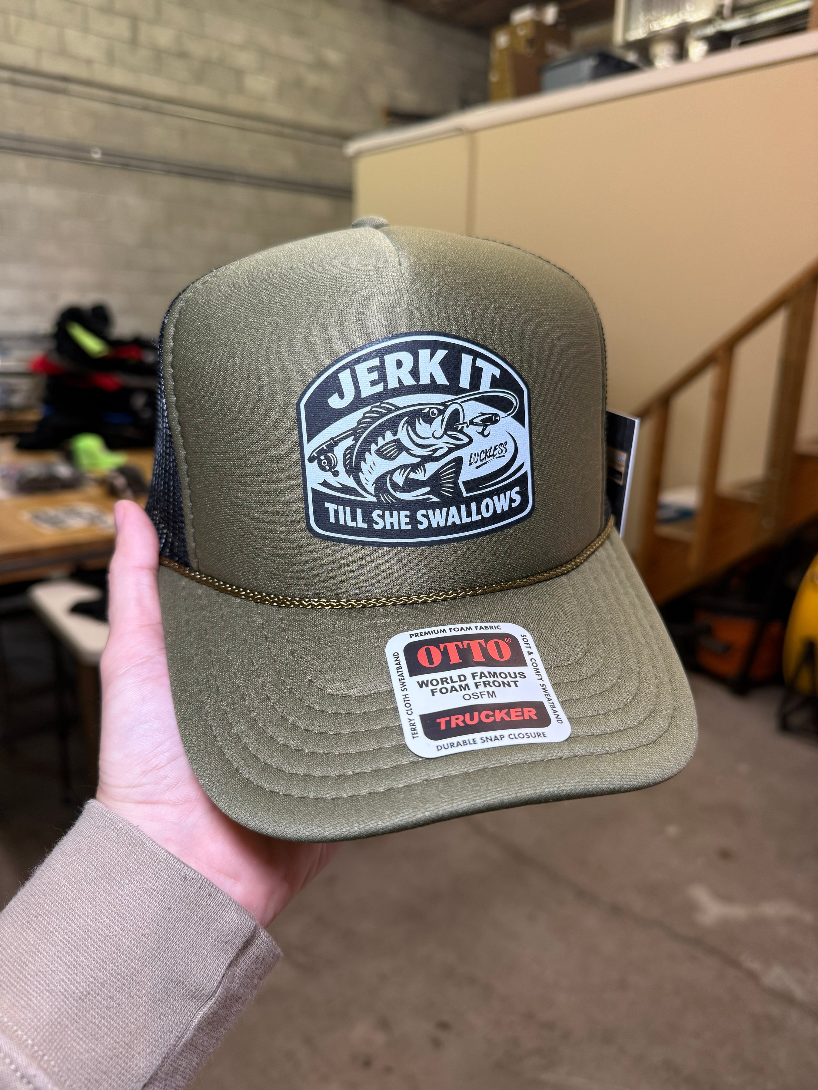 Jerk It Till She Swallows | Funny Trucker Hat