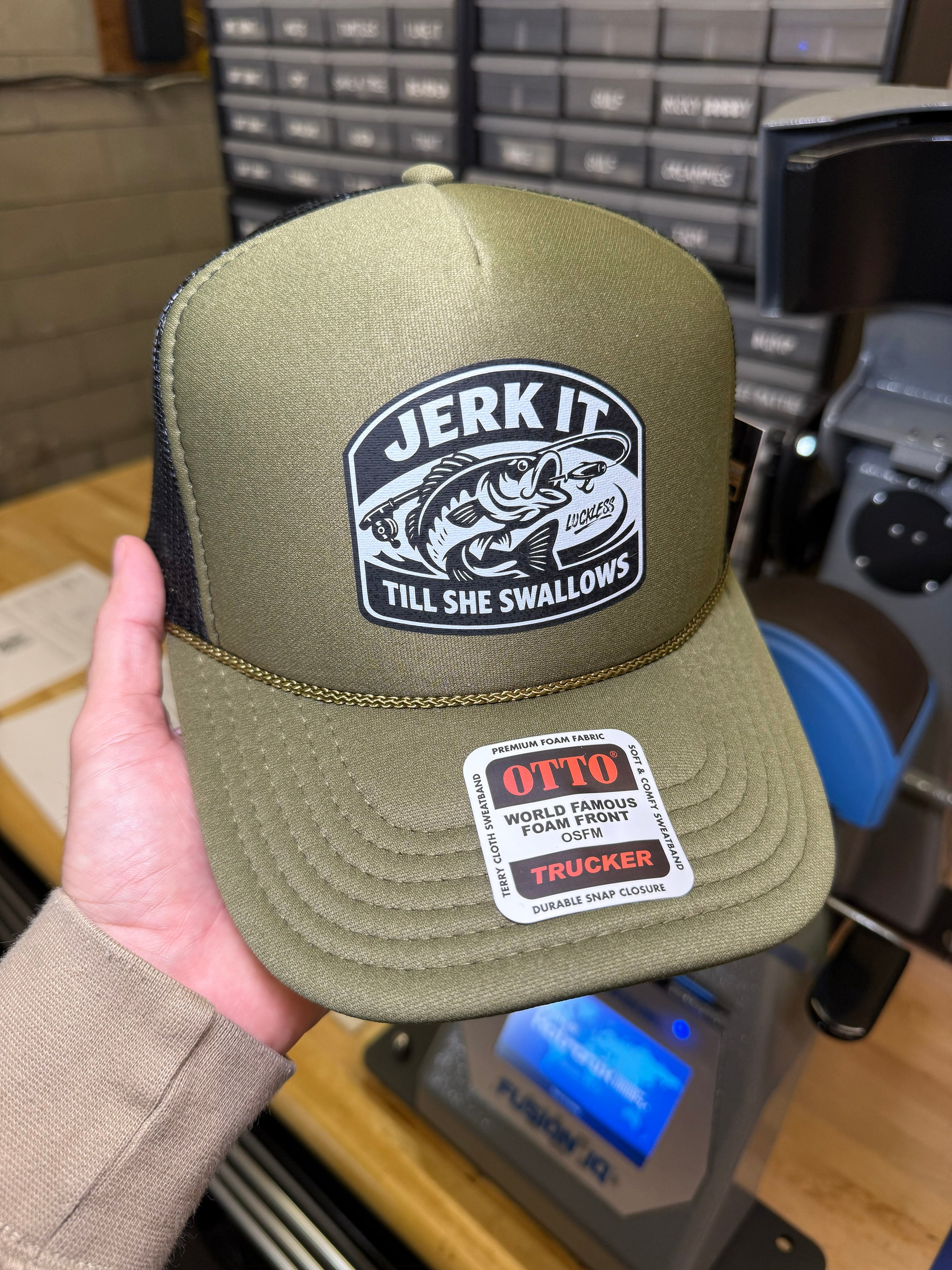 Jerk It Till She Swallows | Funny Trucker Hat