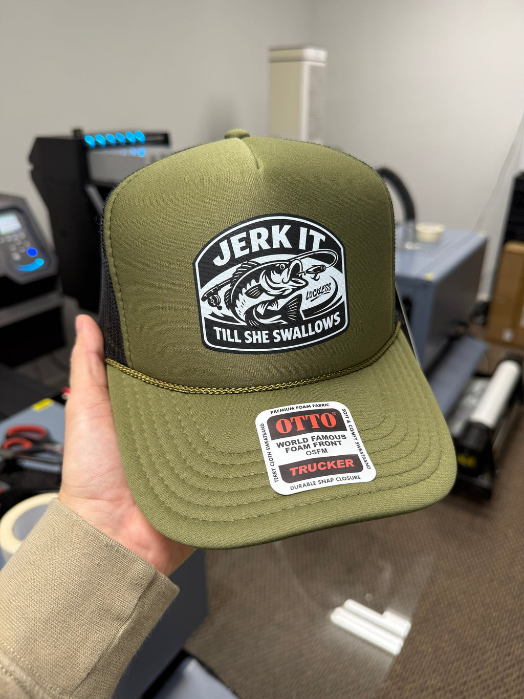 Jerk It Till She Swallows | Funny Trucker Hat
