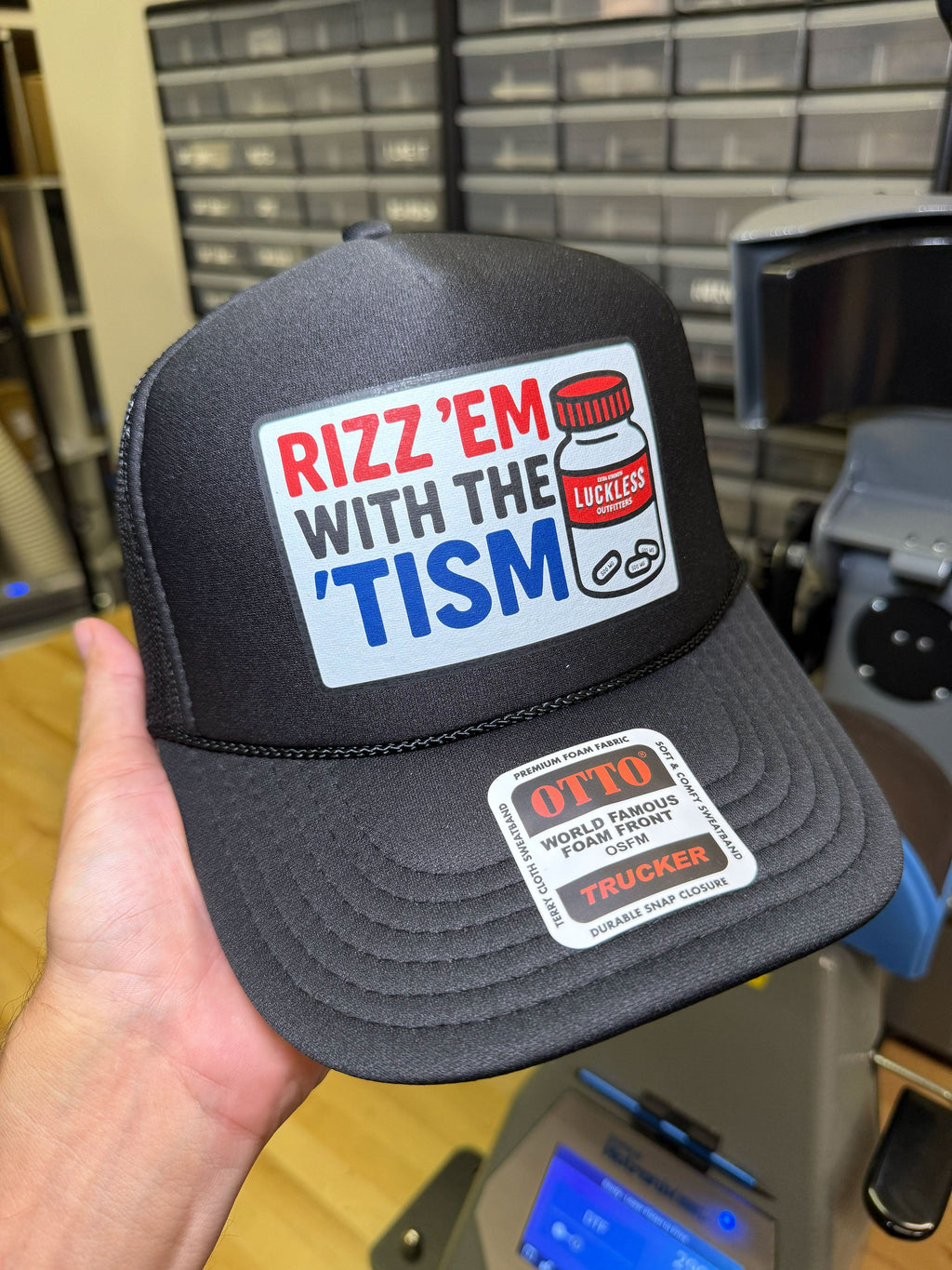 Rizz 'Em With The 'Tism | Funny Trucker Hat