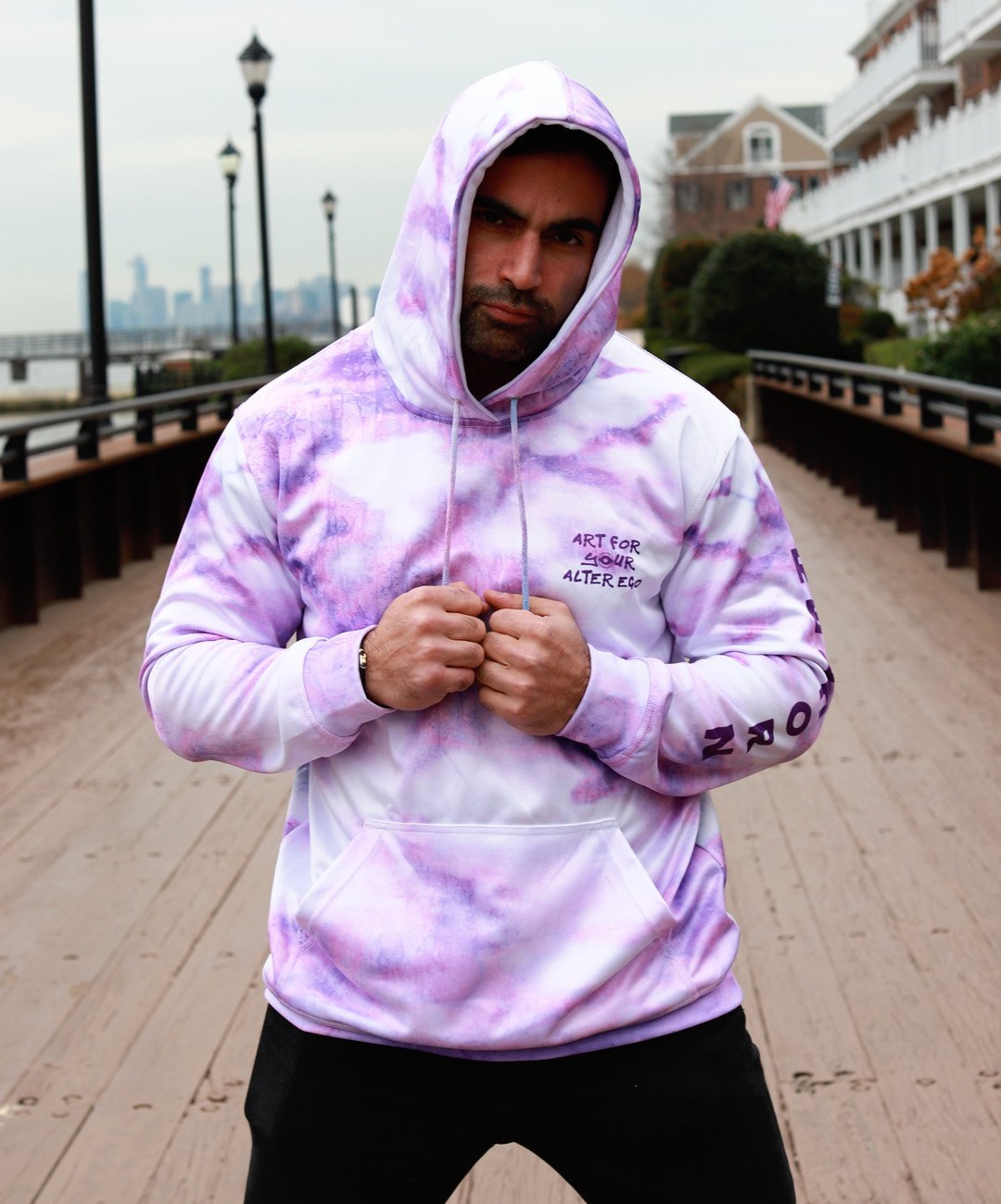 Claw Your Way Up Tie-Dye Pull-Over Hoodies