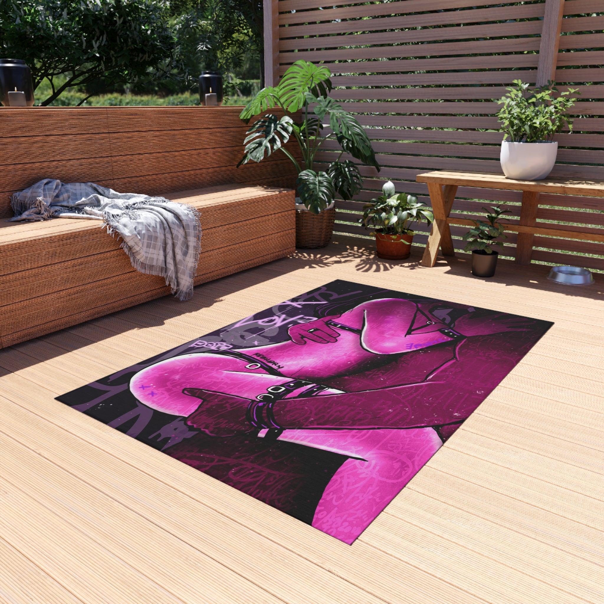 Come To Daddy Sensual Pink Rug