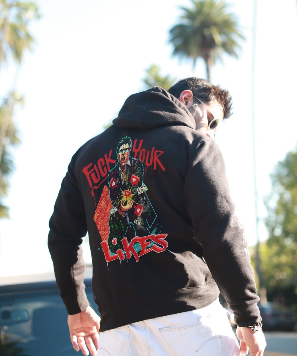 F Your Likes - Scarface Premium Unisex Hoodie