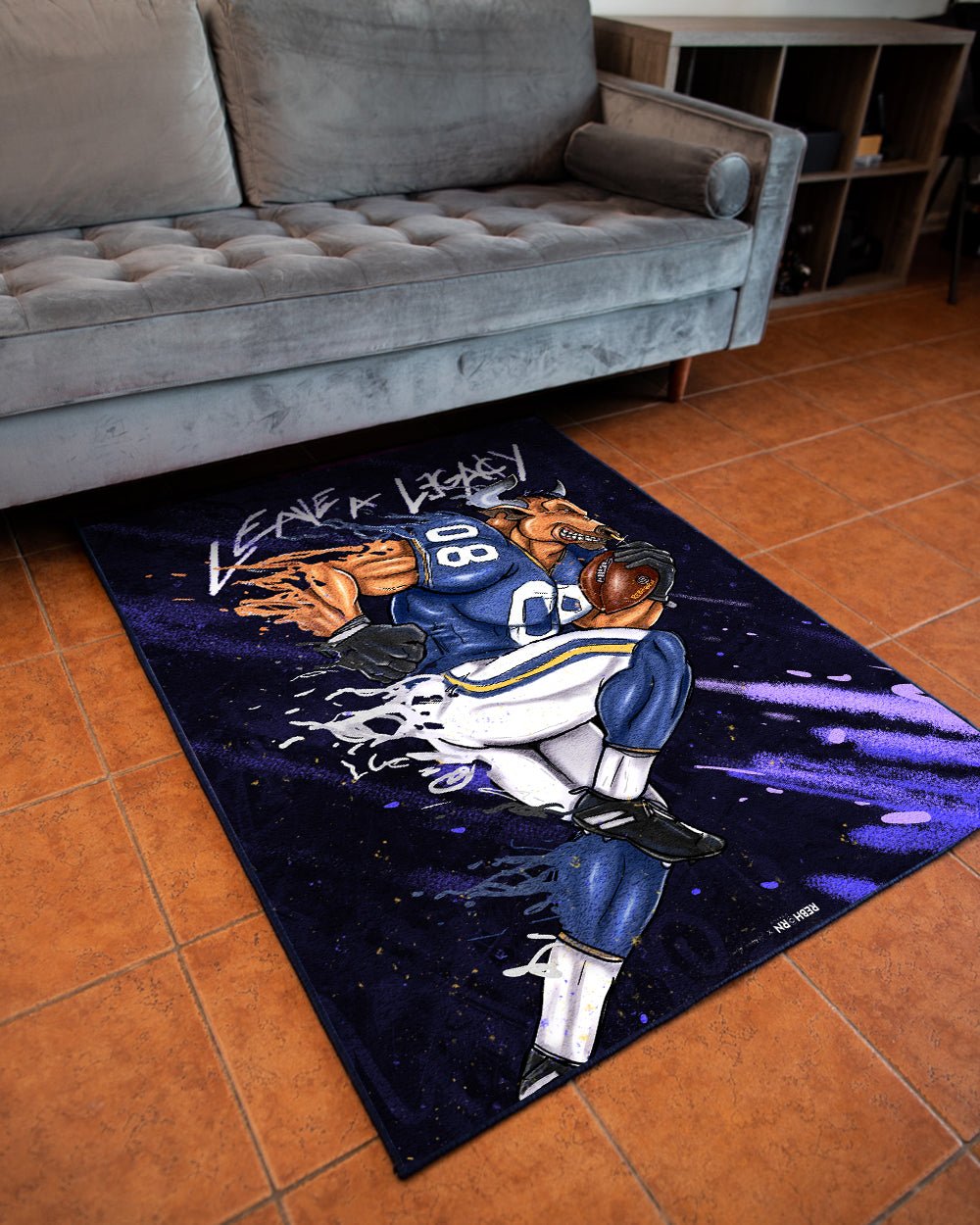 LEAVE A LEGACY (FOOTBALL EDITION) RUG