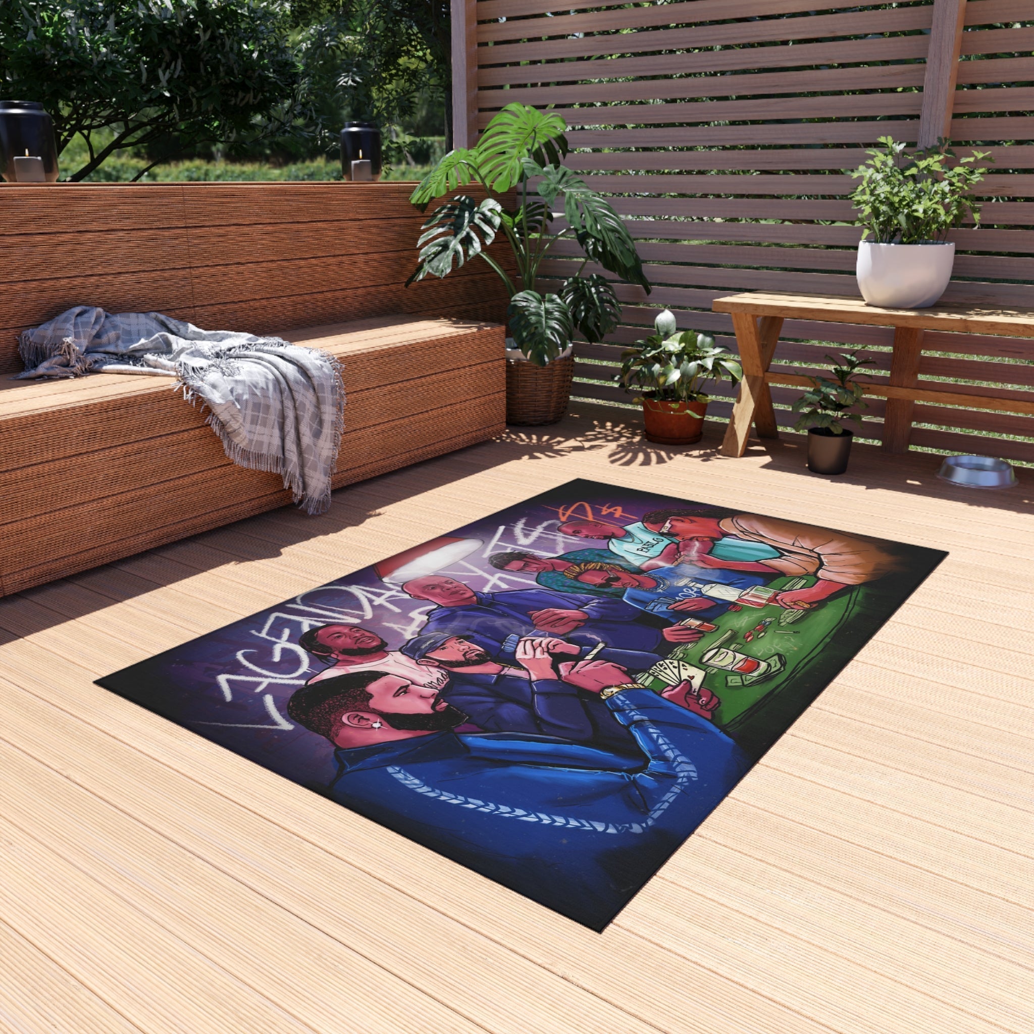 Legendary Hip-Hop Artists Rug