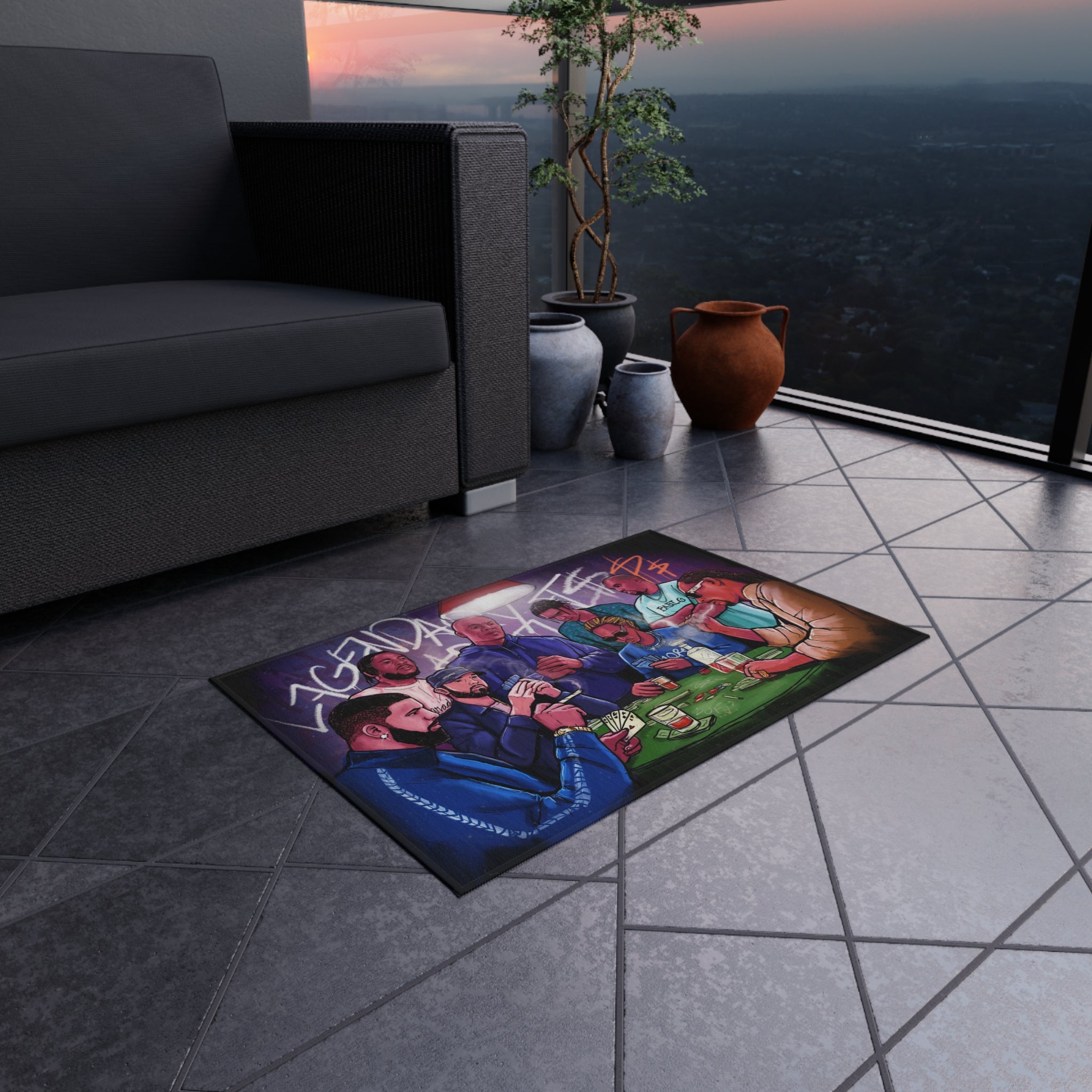 Legendary Hip-Hop Artists Rug