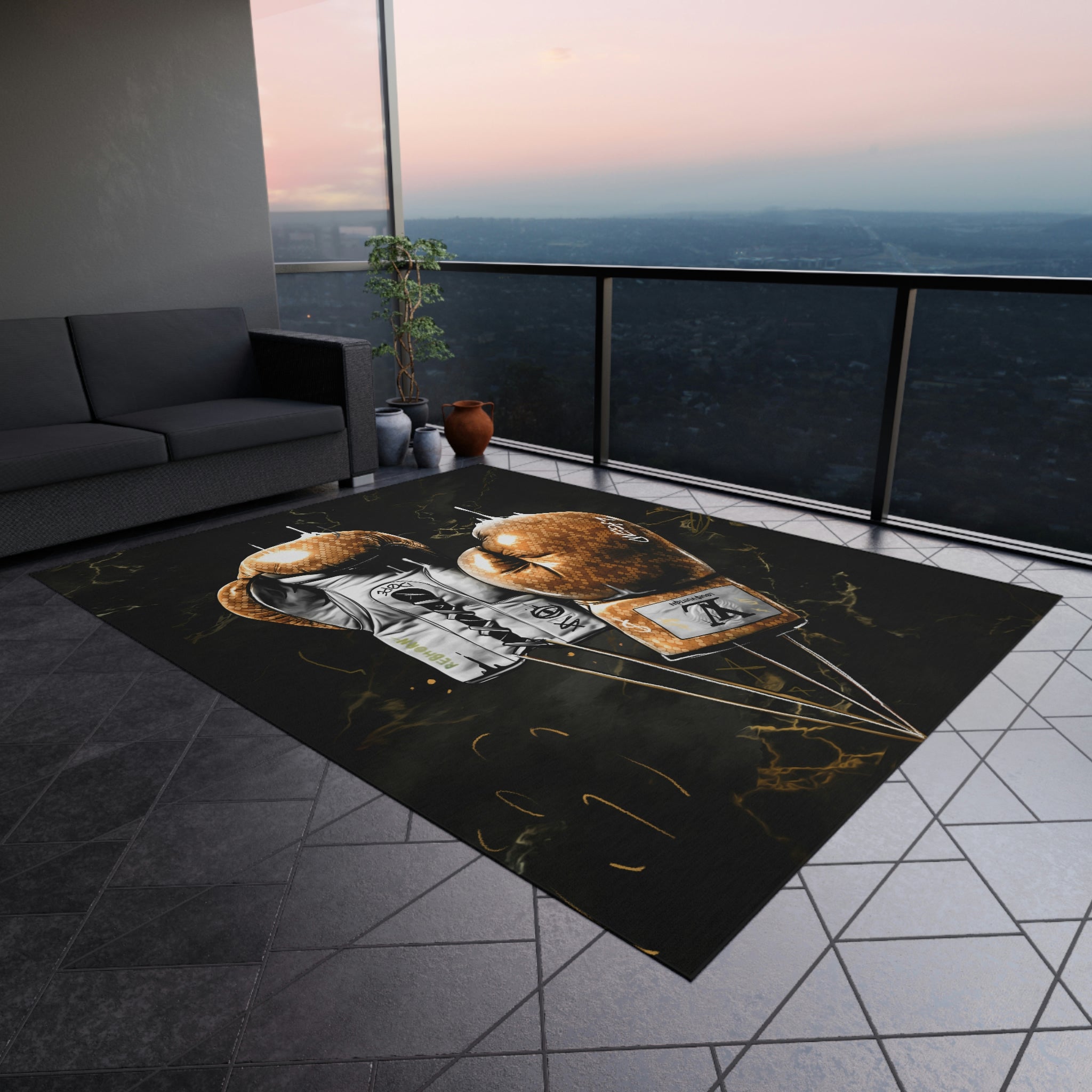LV Knockout Rug