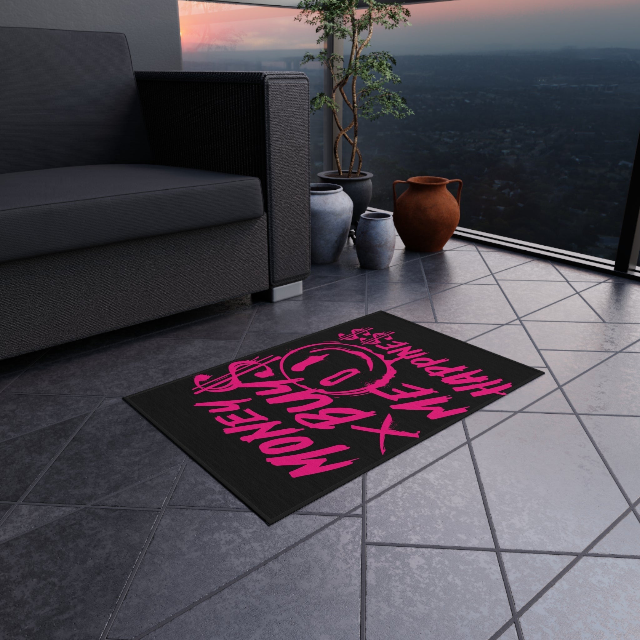 Money Buys Happiness Rug
