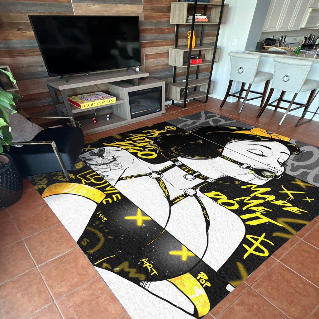 My Alter Ego Made Me Do It Monochrome Sensual Rug