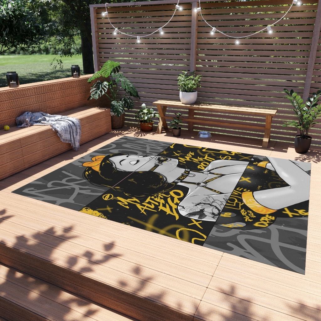 My Alter Ego Made Me Do It Monochrome Sensual Rug