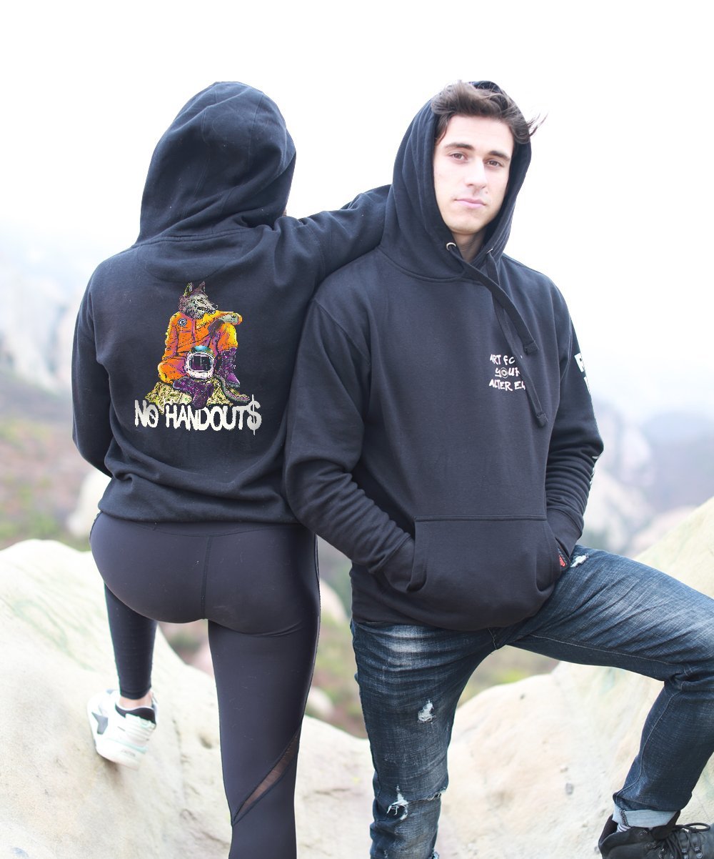 No Handouts Premium Unisex Hoodie