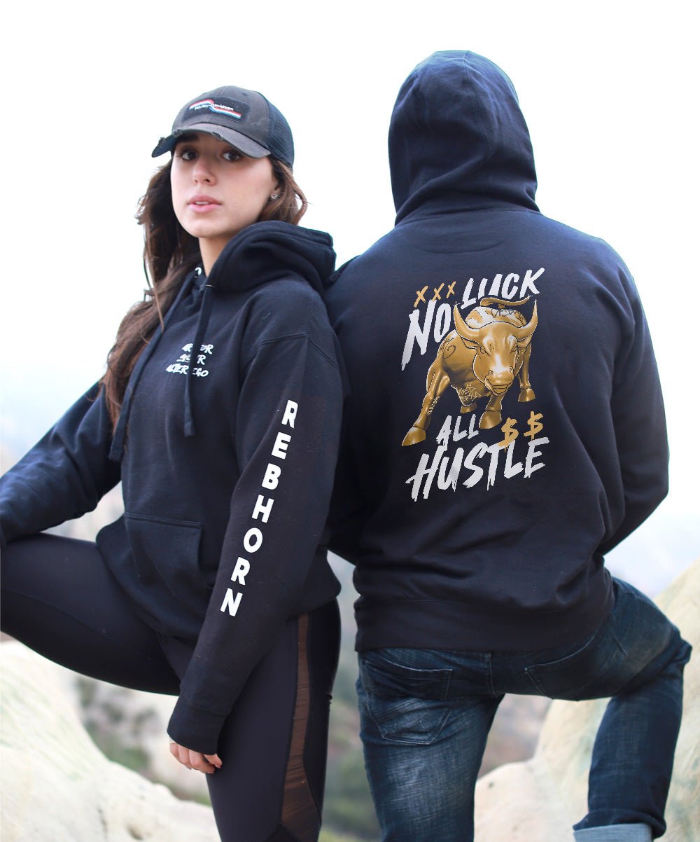 No Luck All Hustle Premium Unisex Hoodie