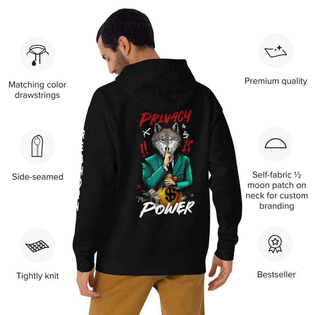 Privacy Is Power Premium Unisex Hoodie
